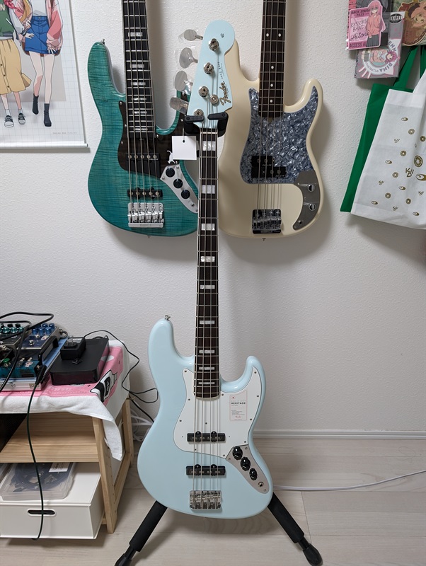 Fender Made in Japan 2023 Collection Heritage Late 60s Jazz Bass Sonic Blueの画像